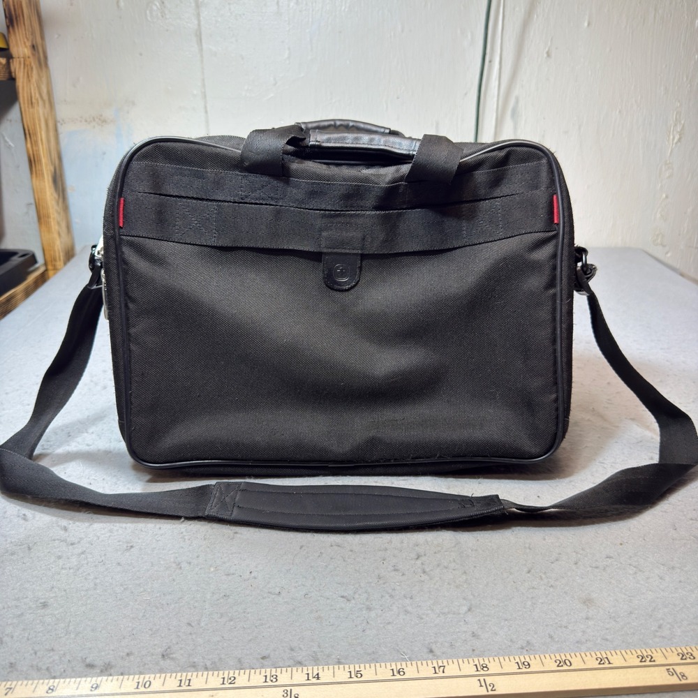 SwissGear Messenger Bag Unisex Large Black Good Laptop Briefcase Travel